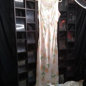 Handmade Vintage Long Satin Nightgown with Lilly's